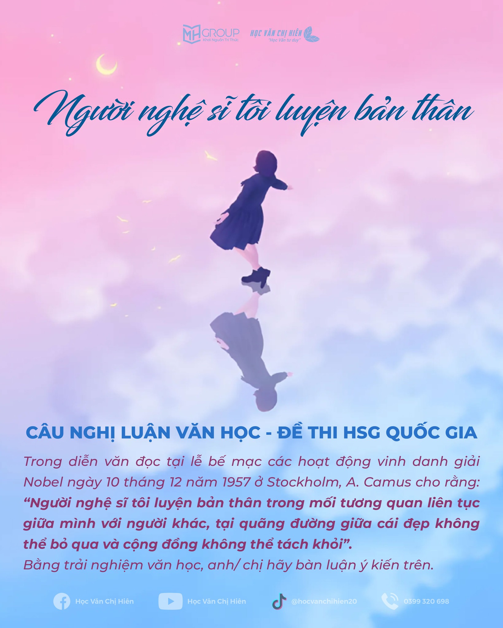 BÀI VIẾT THAM KHẢO ĐỀ THI HSG QUỐC GIA MÔN VĂN - NGƯỜI NGHỆ SĨ TÔI LUYỆN BẢN THÂN