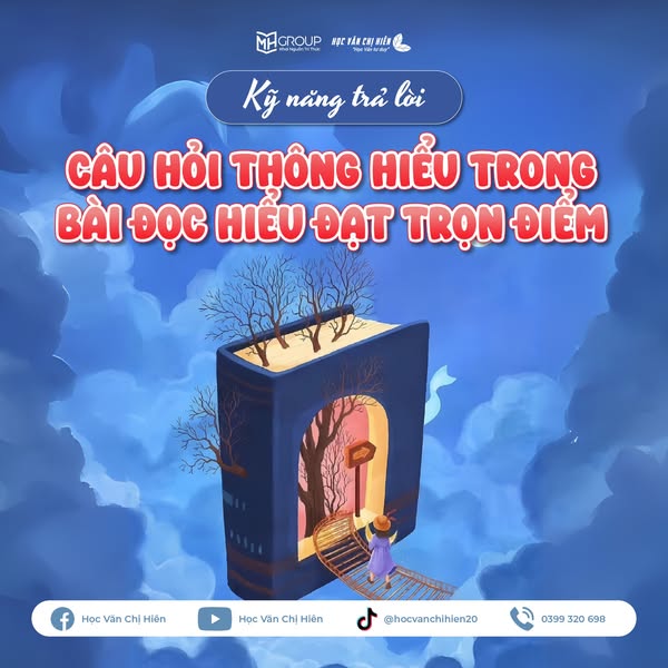 KĨ NĂNG TRẢ LỜI CÂU HỎI THÔNG HIỂU TRONG BÀI ĐỌC HIỂU TRỌN ĐIỂM