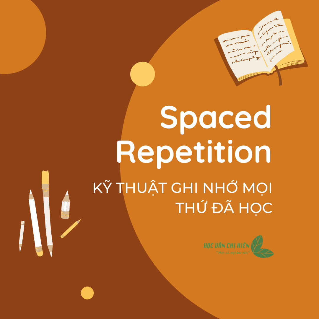 ỨNG DỤNG SPACED REPETITION (KĨ THUẬT GHI NHỚ MỌI THỨ ĐÃ HỌC) TRONG HỌC VĂN