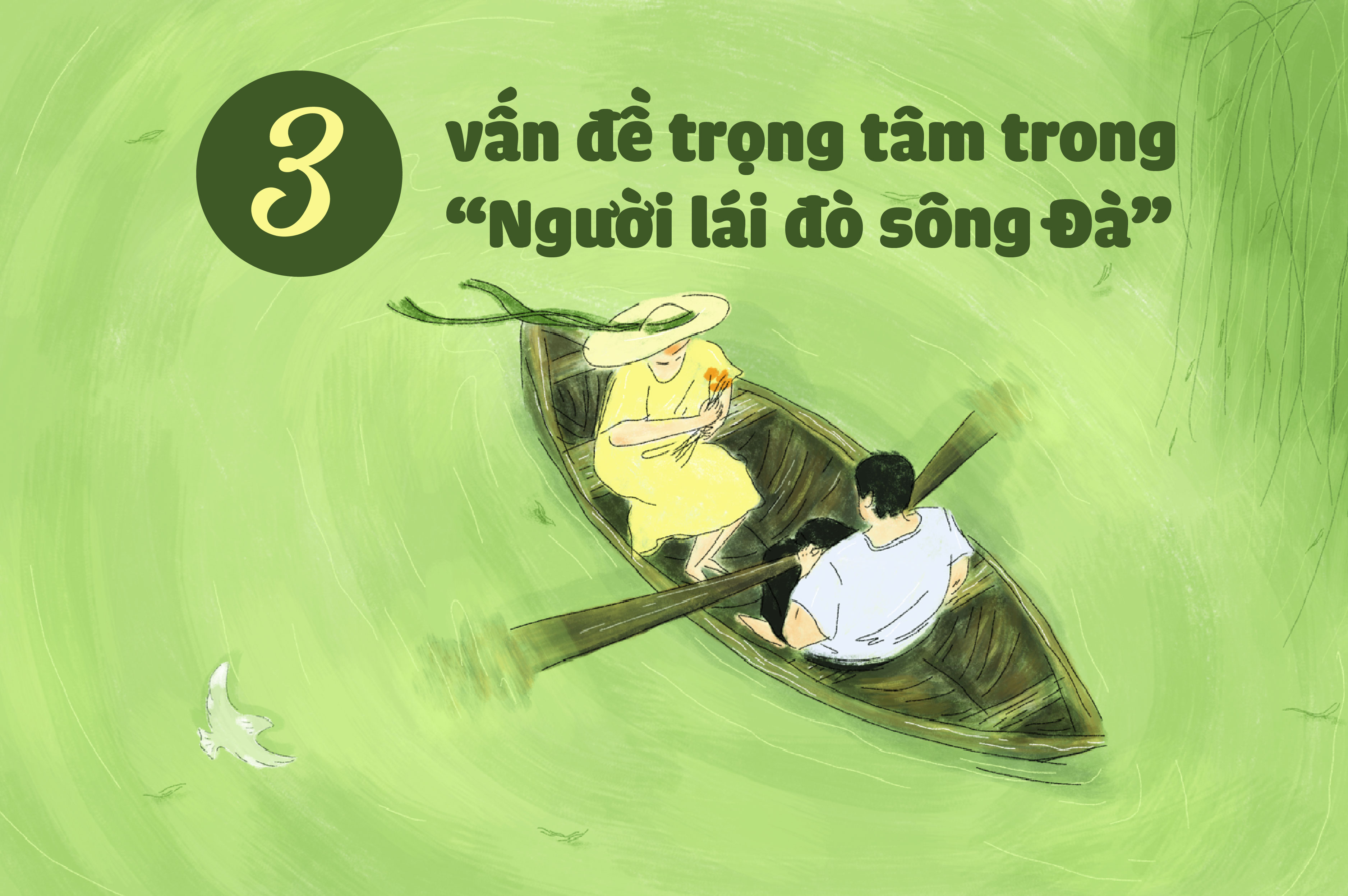 3 vấn đề trọng tâm xong "Người lái đò sông Đà" (Nguyễn Tuân)