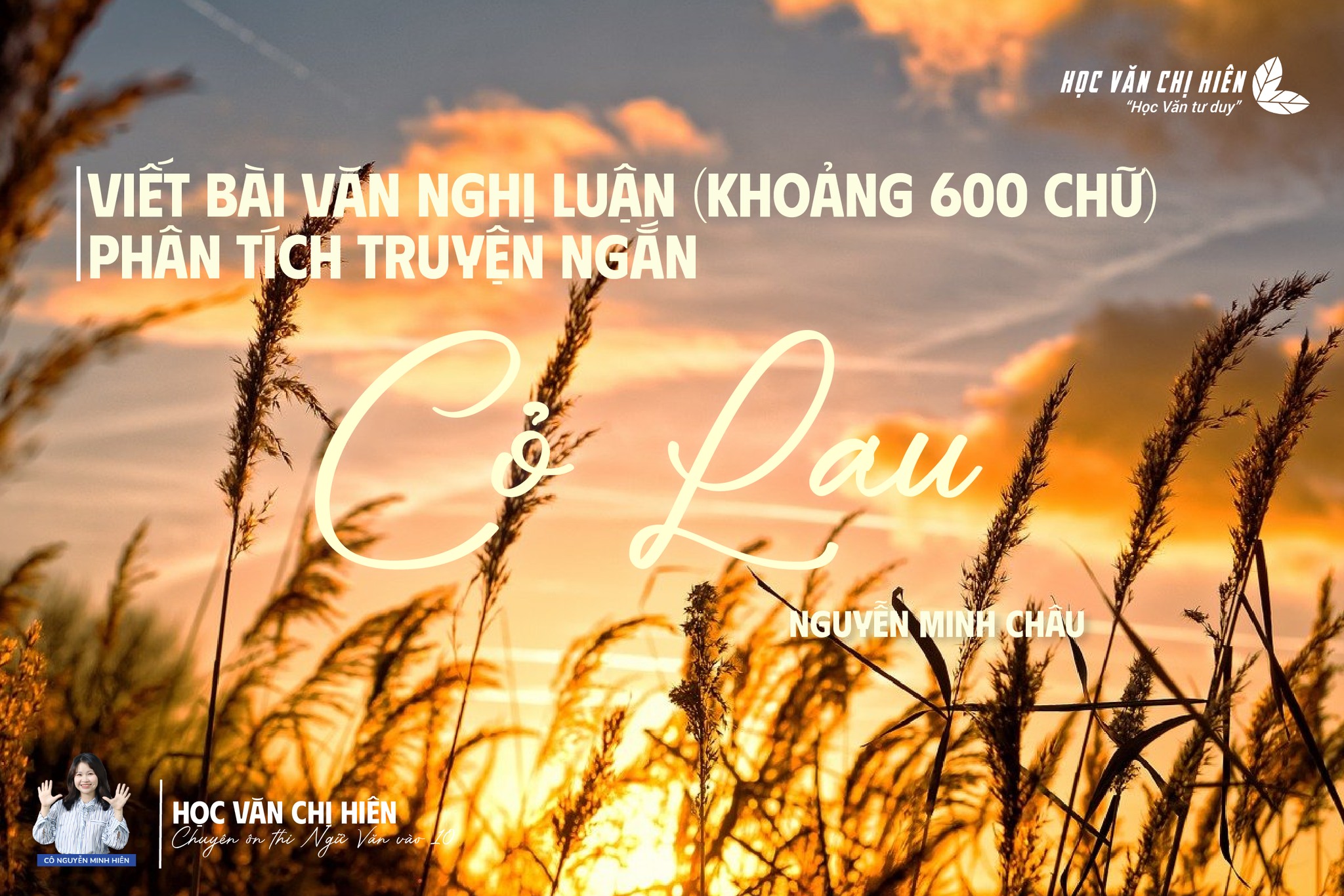 VIẾT BÀI VĂN NGHỊ LUẬN (KHOẢNG 600 CHỮ) PHÂN TÍCH TRUYỆN NGẮN CỎ LAU CỦA NGUYỄN MINH CHÂU 