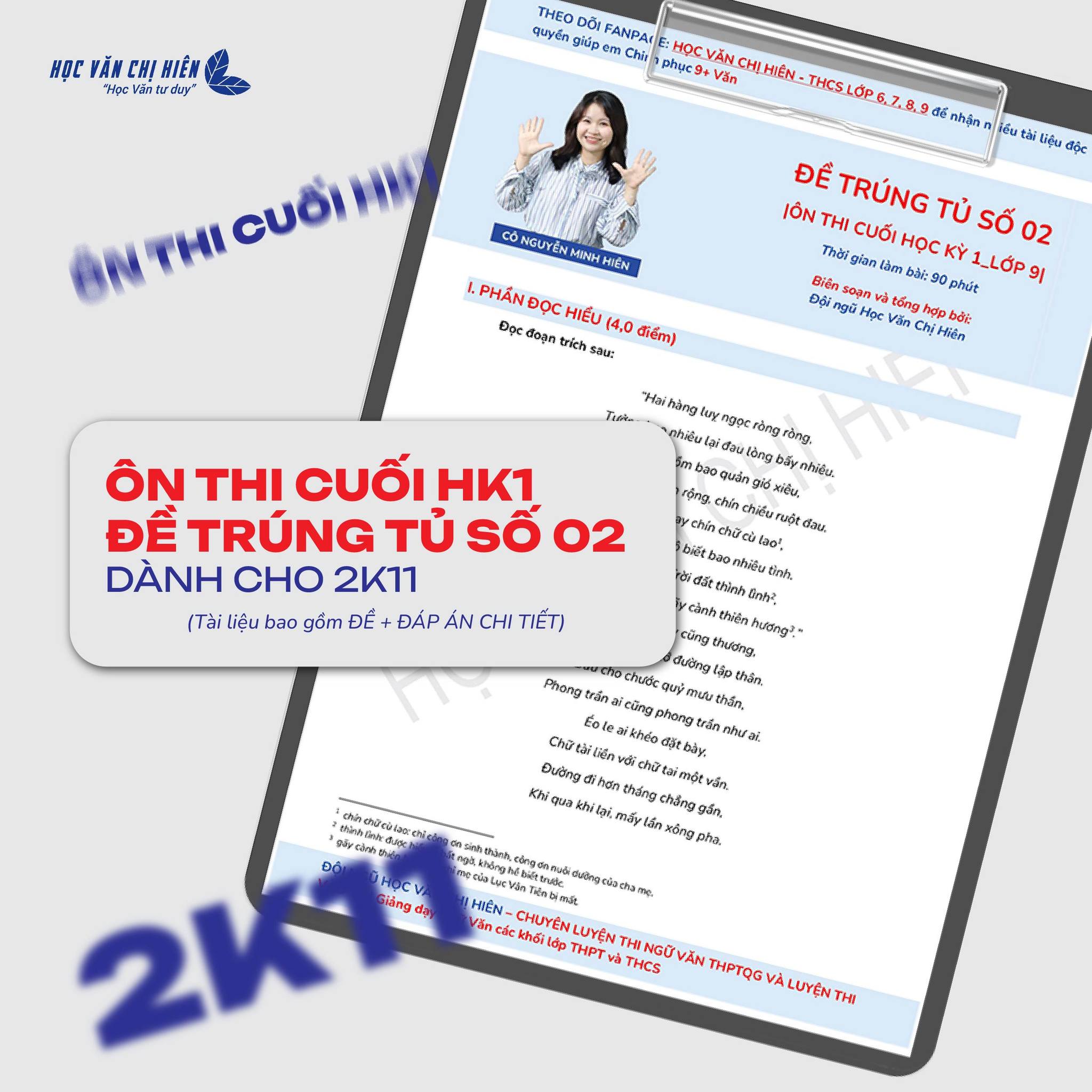 ĐỀ TRÚNG TỦ SỐ 2 | ÔN THI CUỐI HỌC KÌ 1 LỚP 9