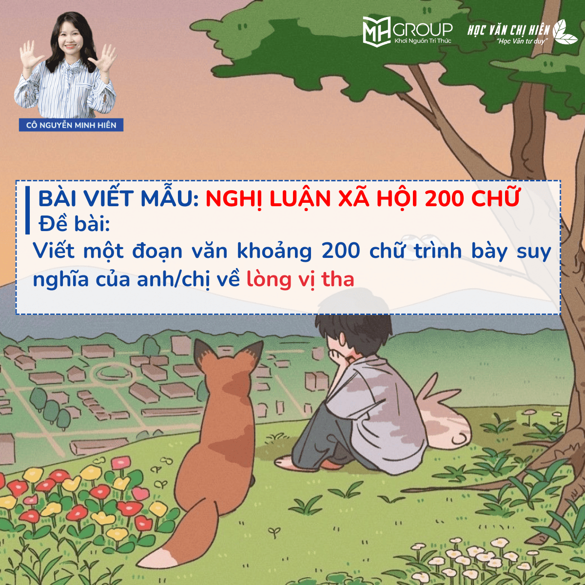NGHỊ LUẬN XÃ HỘI | SUY NGHĨ CỦA ANH/CHỊ VỀ LÒNG VỊ THA
